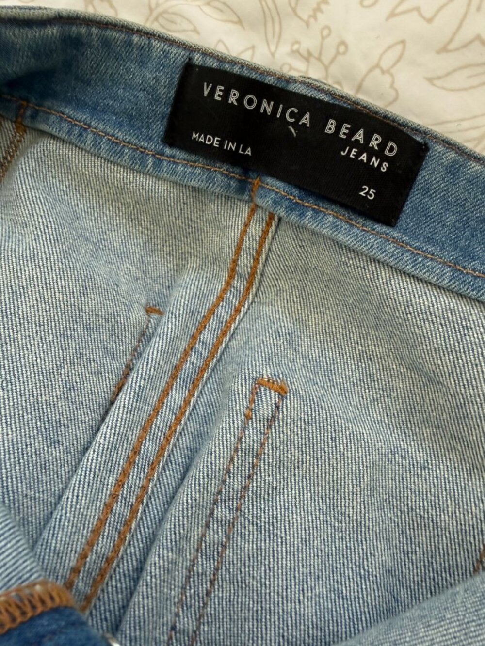 Veronica Beard Crosbie Cropped Wide Leg Jean Size 25 - Picture 4 of 5